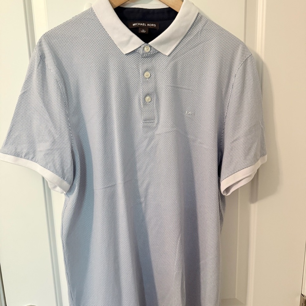 Michael Kors Light Blue Polo Shirt